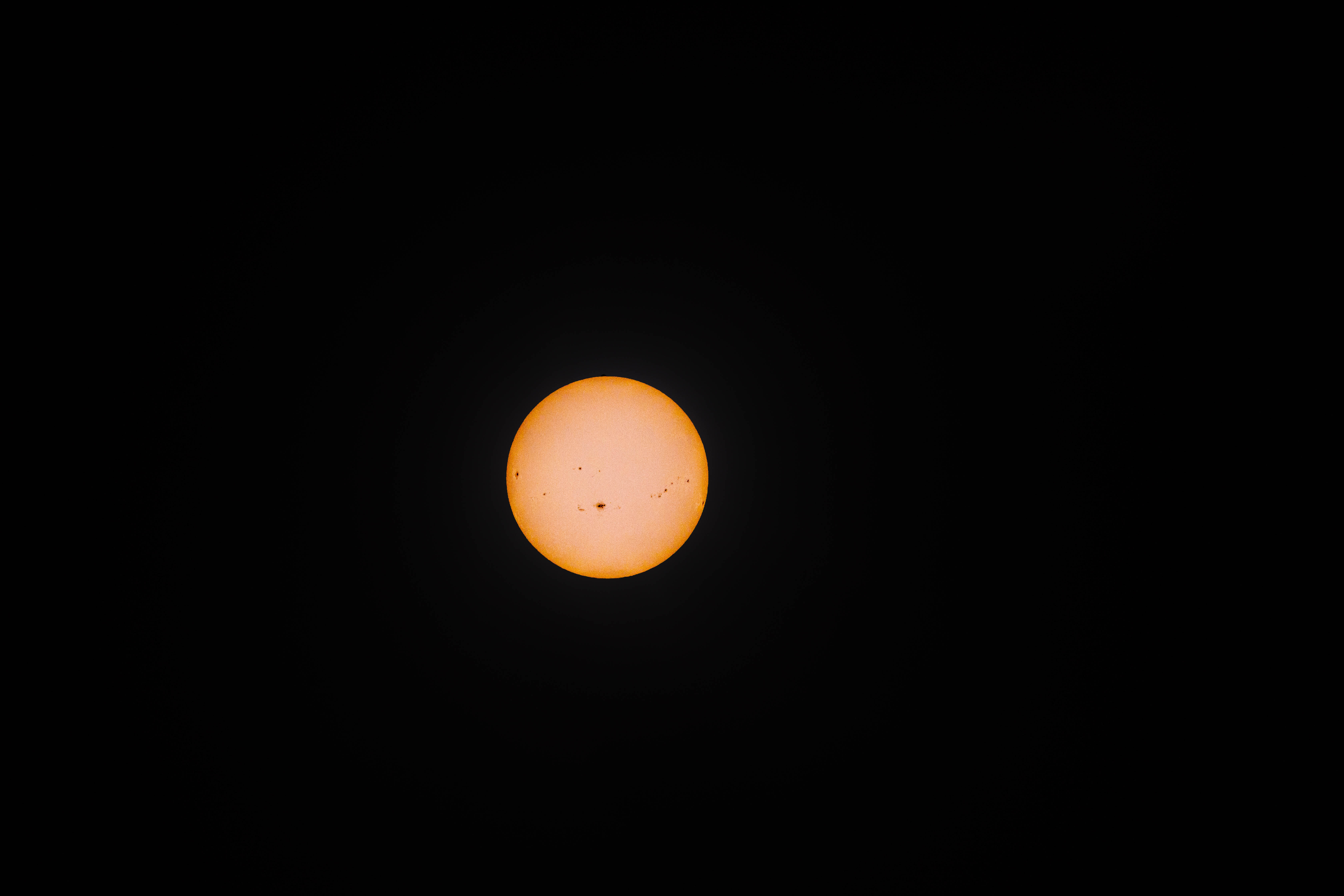 Sun spots on the solar surface